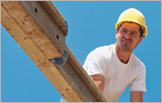 builder on roof